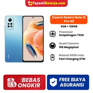 Xiaomi Redmi Note 12 Pro 4G 6/128GB Garansi Resmi