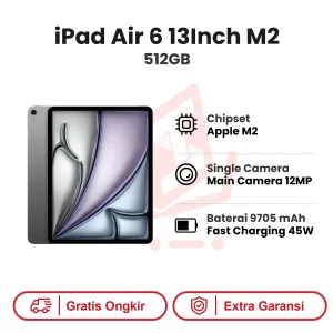 iPad Air 6 512GB Gen 4 M2 Wifi Only 13Inch